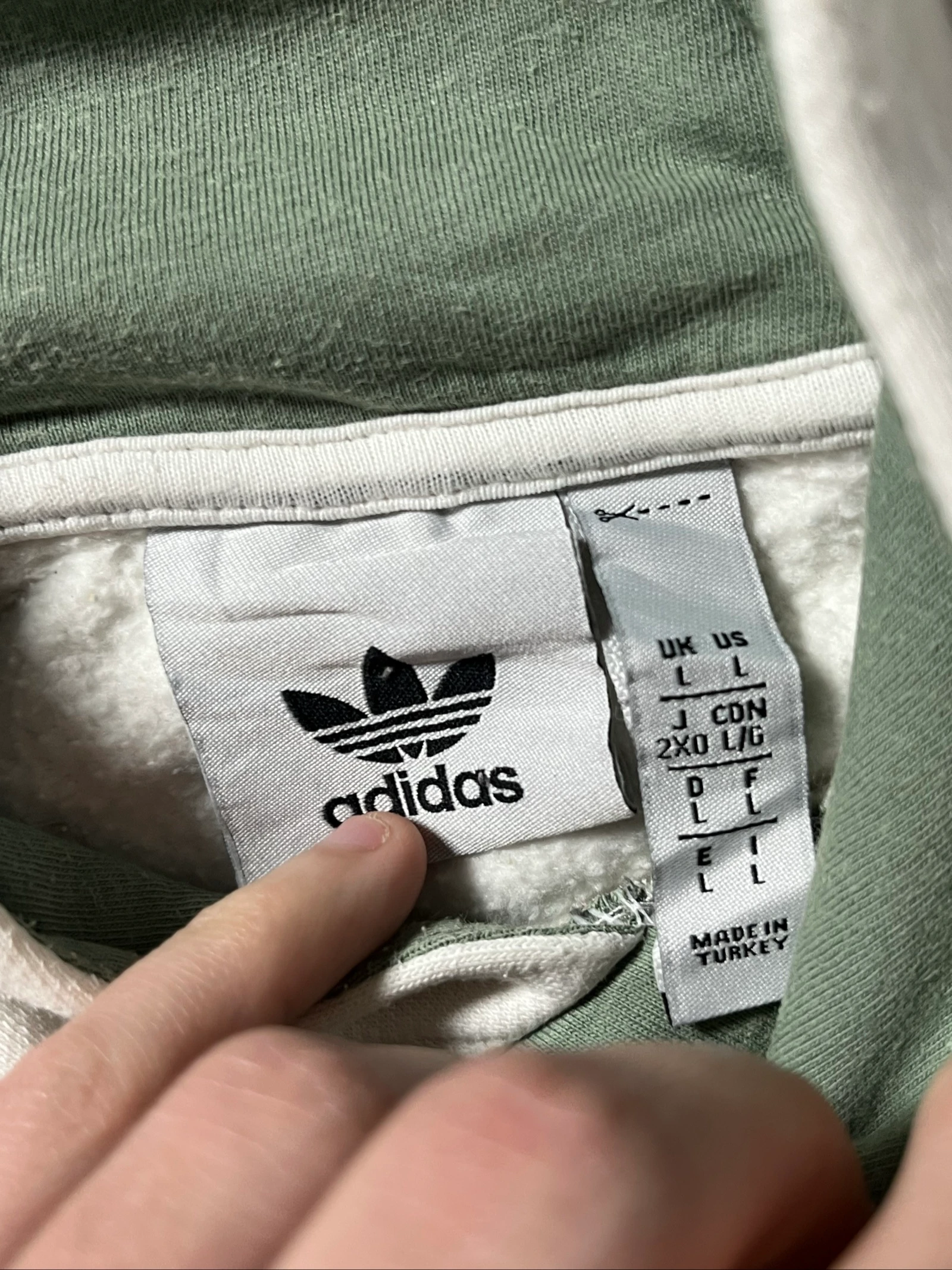 Hoodie Originals wit kangoeroezak - Adidas - maat L - mooie staat – photo 4